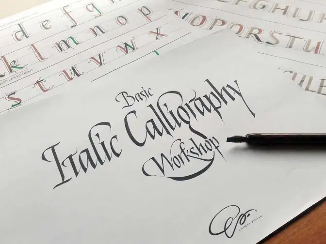 Learn The Art Of Basic Italic Calligraphy With Cosmas Adrian | GOERS