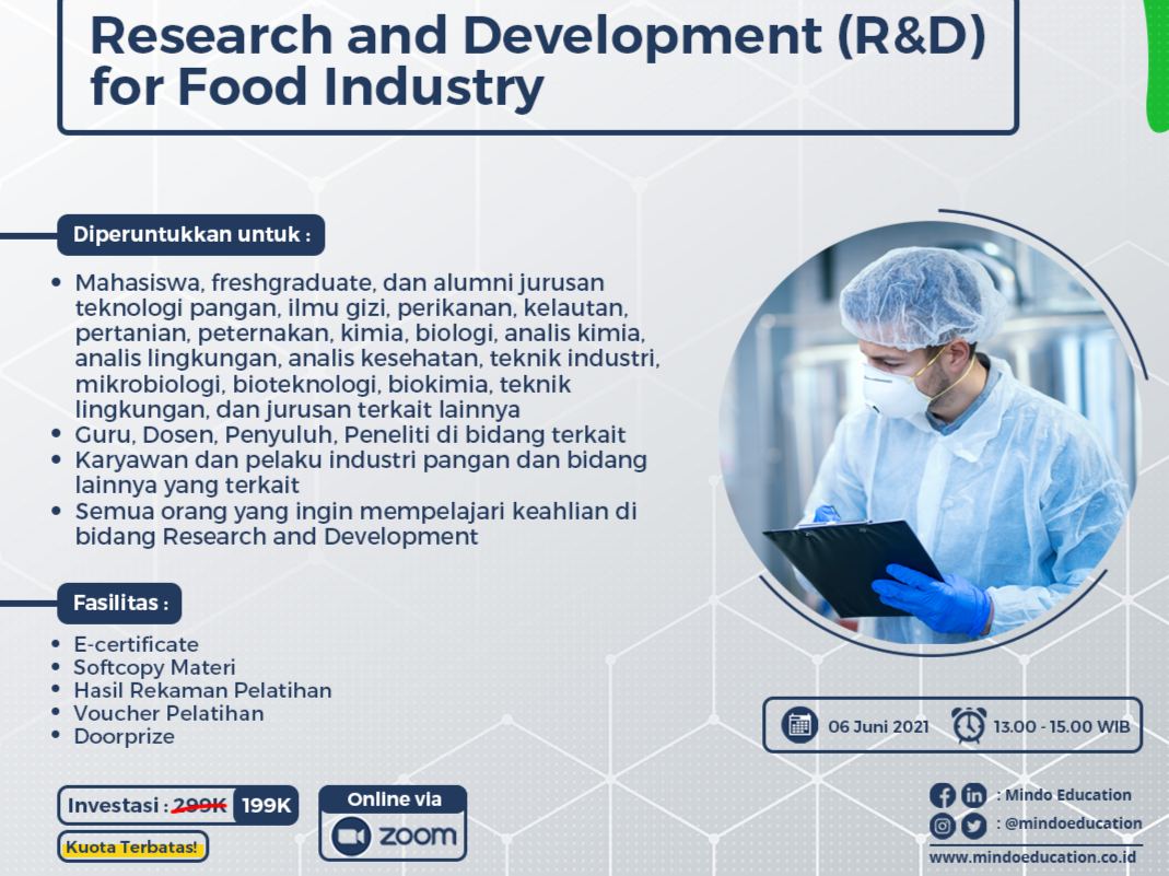 Foodtech Rnd Online Training - Research and Development (RnD) for Food Industry | GOERS